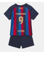 Barcelona Robert Lewandowski #9 Heimtrikotsatz für Kinder 2022-23 Kurzarm (+ Kurze Hosen)